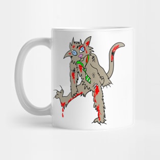 Halloween Zombie Cat Mug